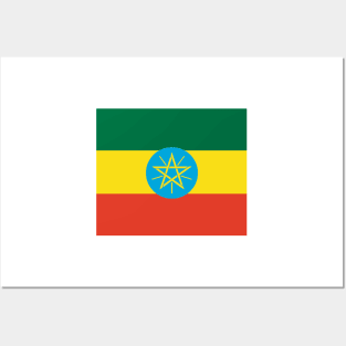 Ethiopia flag Posters and Art